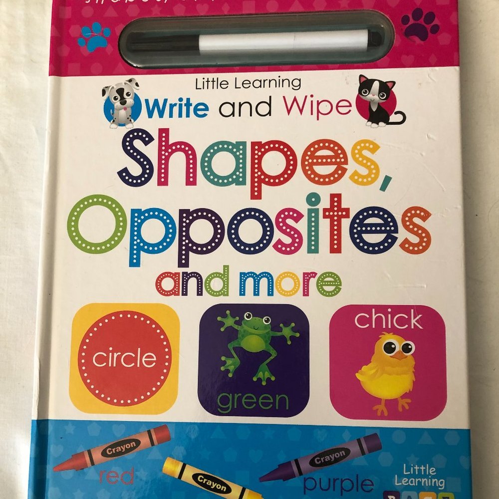 KIDS LITTLE LEARNING WRITE AND WIPE BOOK